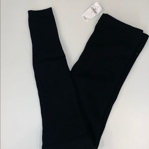 Gap black ribbed sweater leggings
